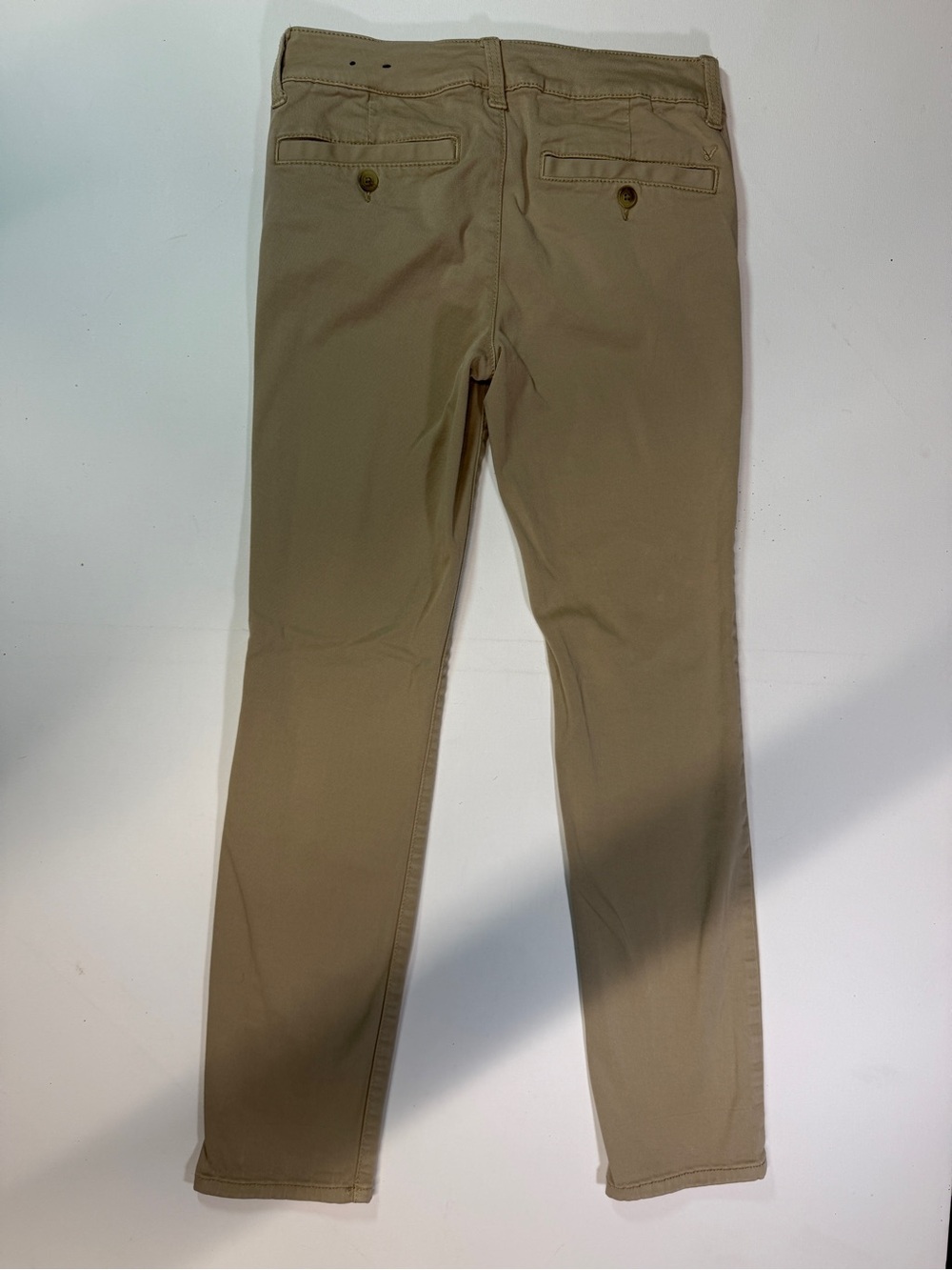 American Eagle Outfitters Slim Fit Chino Pants in Light Tan - Picture 3 of 10